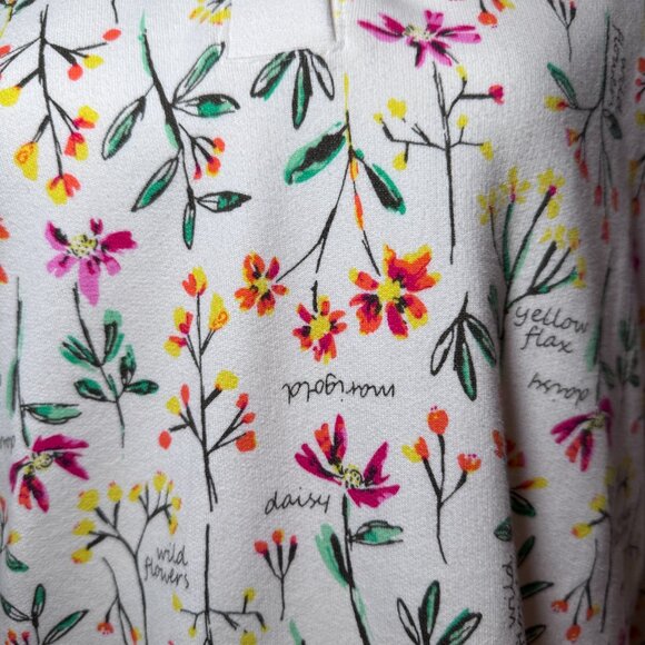 Lands' End Floral Hoodie size large - Picture 6 of 11